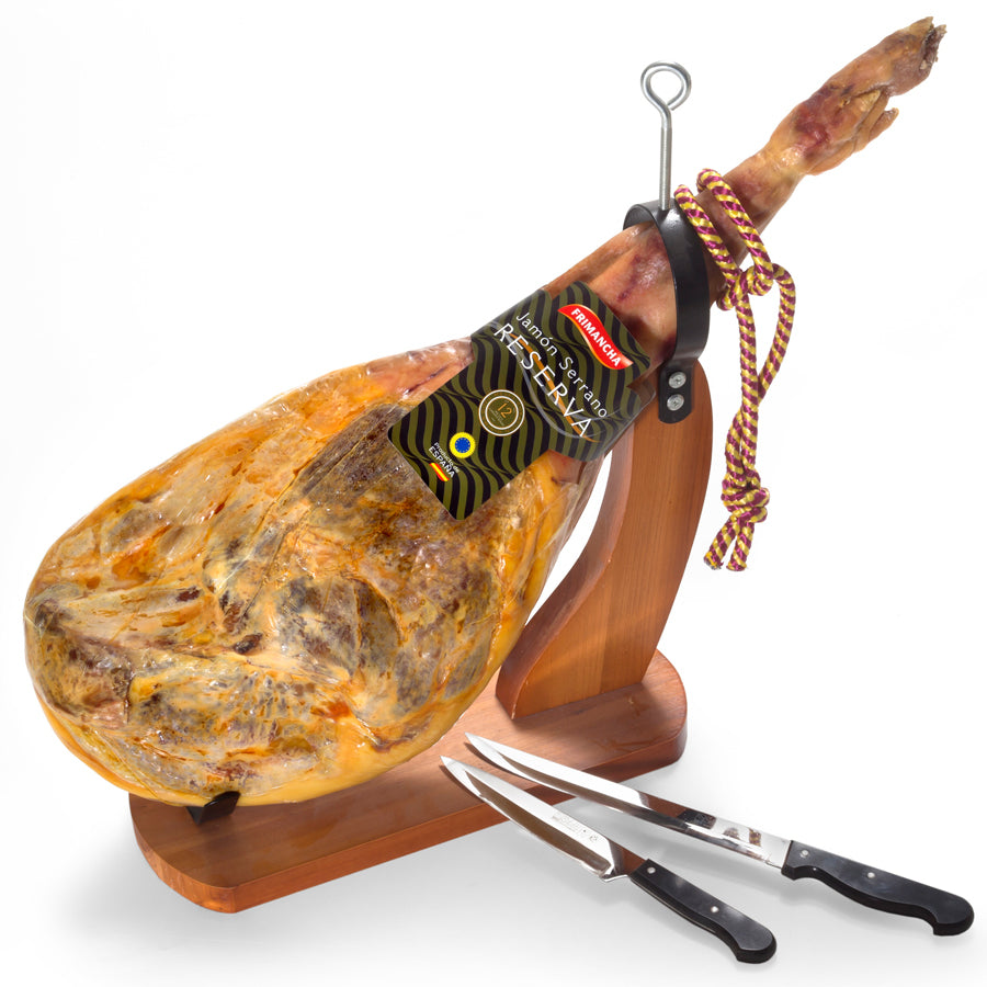serrano schinken aufbewahrung Serrano Schinken im Set mit Zubehör