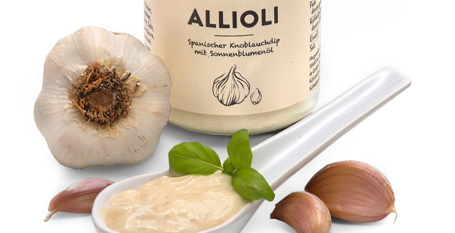 Aioli Original - die puristische spanische Knoblauchsauce aus nur drei Zutaten