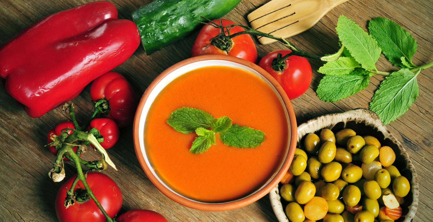 Gazpacho - Kalte spanische Gemüsesuppe