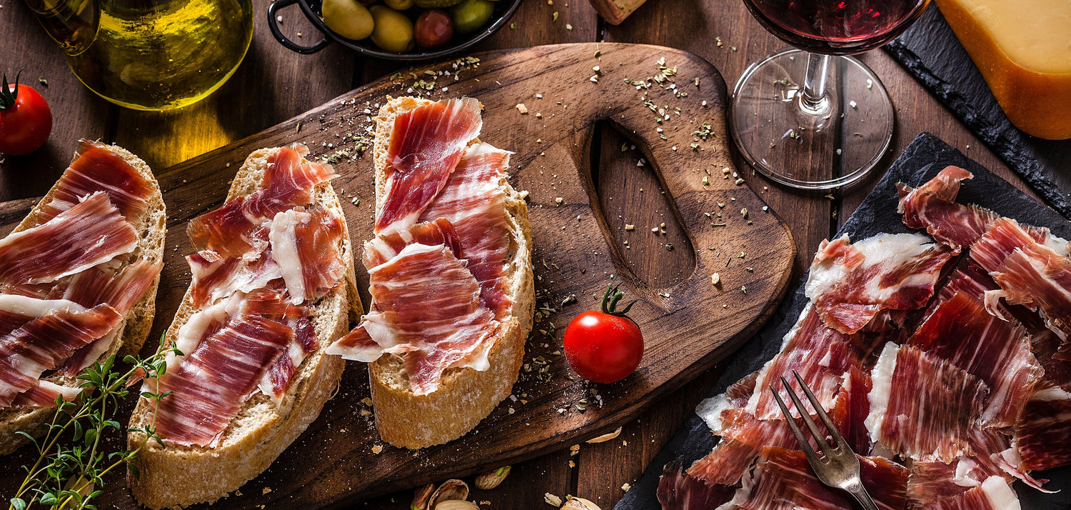 Serrano-Schinken auf Landbrot
