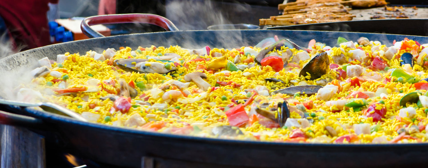 Paella de Mariscos - Paella mit Meeresfrüchten