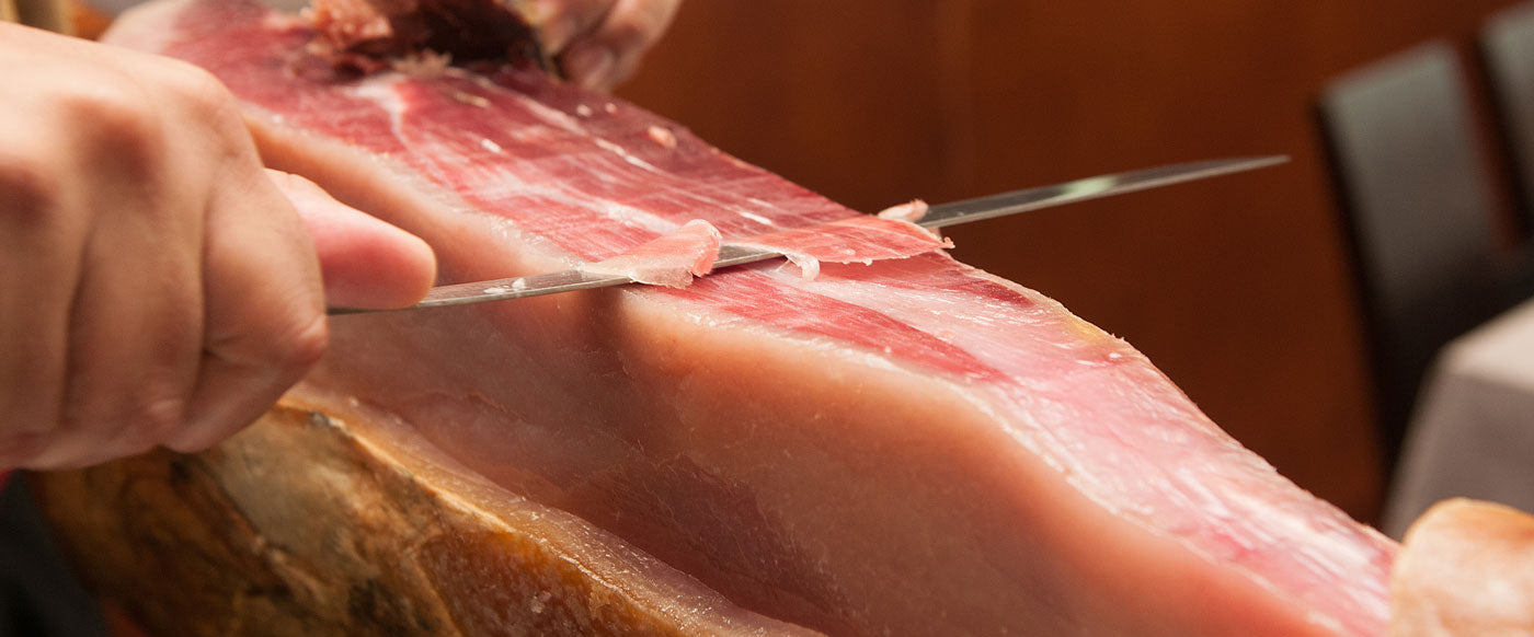 Herstellung von Pata Negra-Schinken