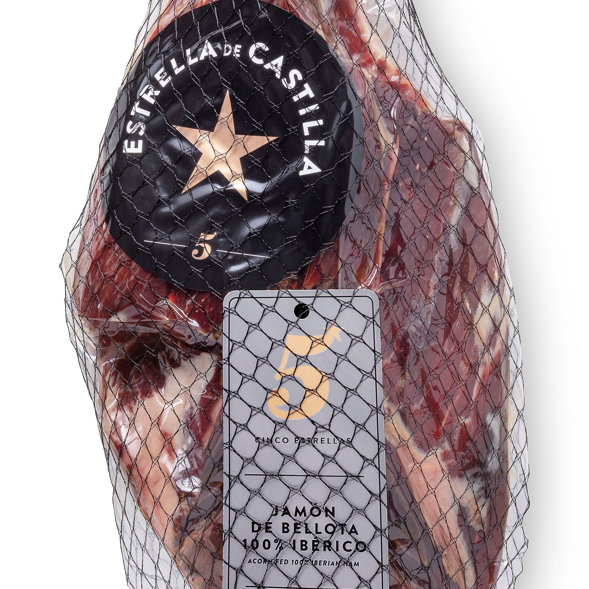 Jamón de Bellota 100% Ibérico - Pata Negra Cinco Estrellas - Ganzer Schinken ohne Knochen