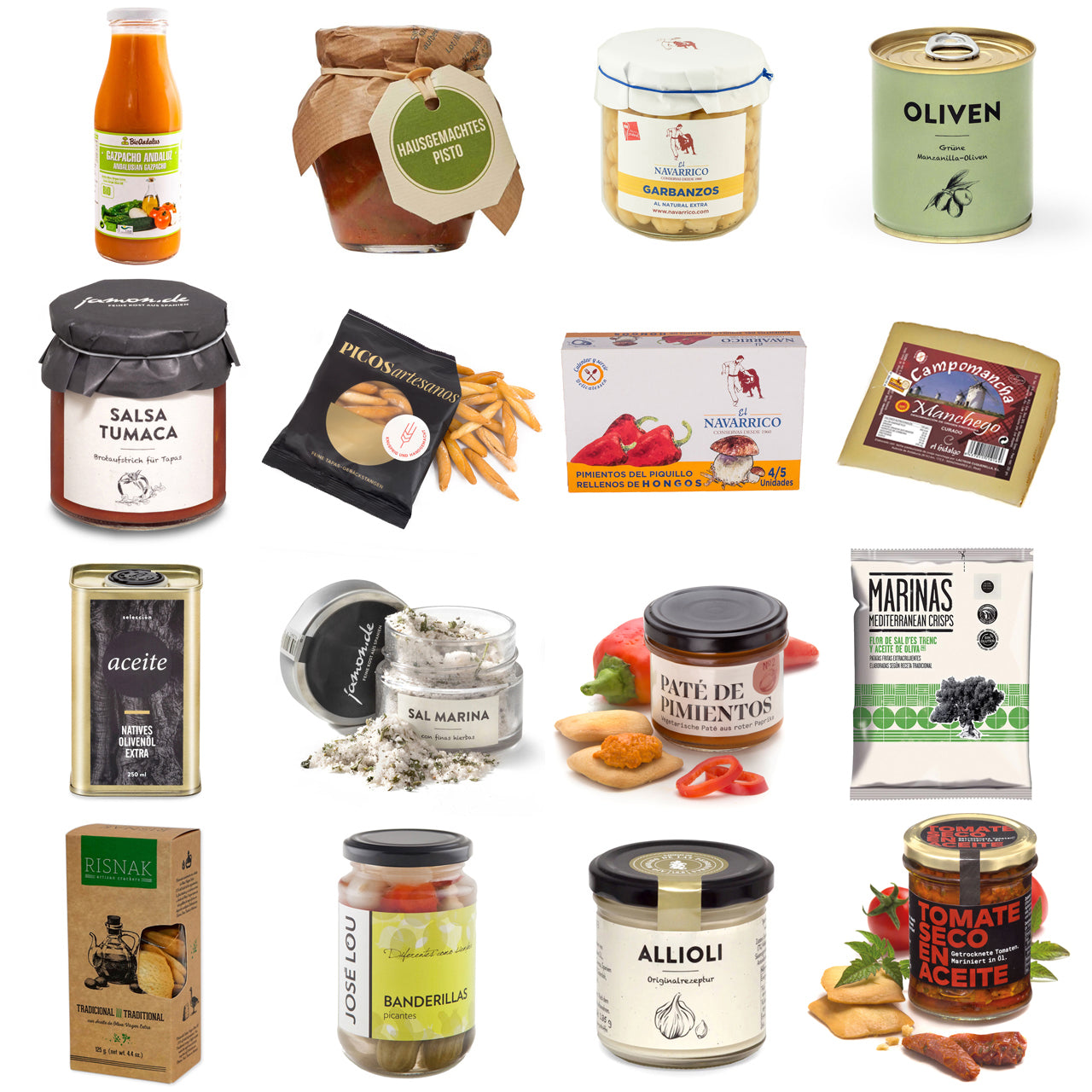 VEGETARISCHE TAPAS | Fleischlose Tapas im Set für 6-8 Personen