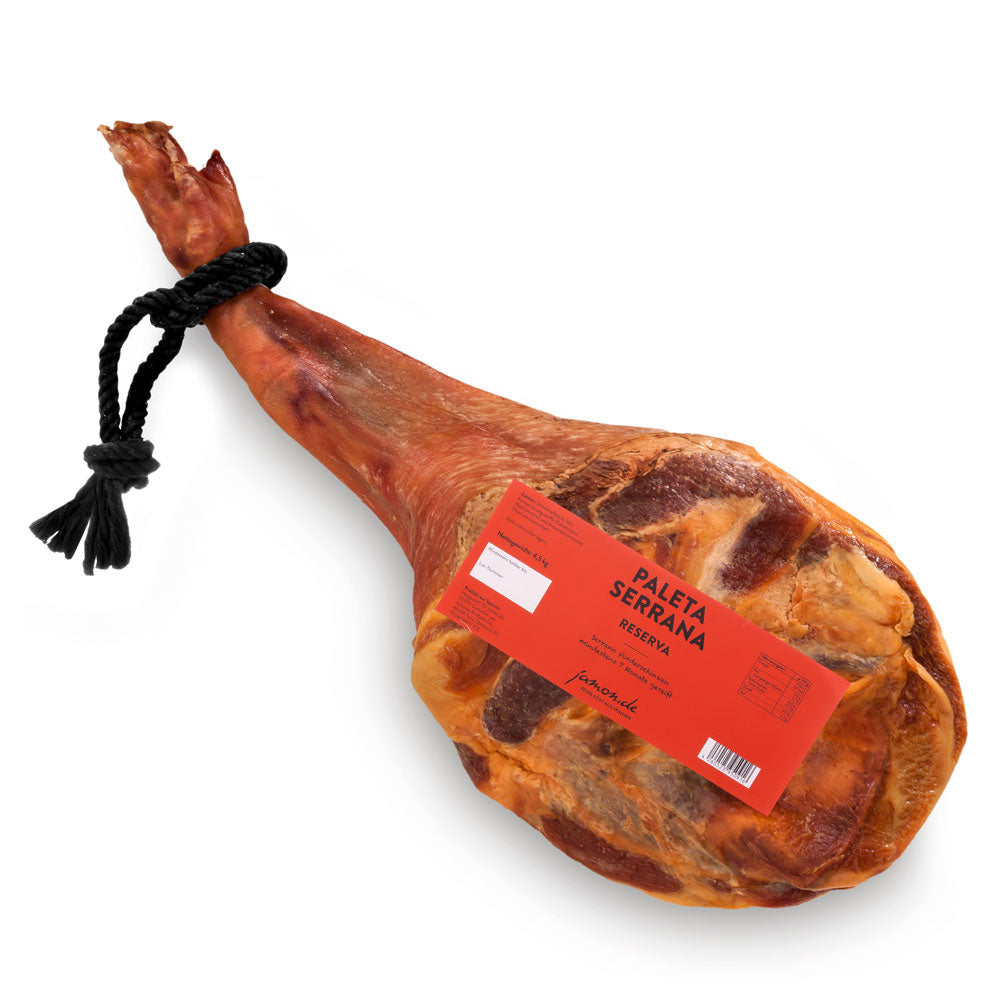 JAMON-BOX NR. 1 - Serrano-Schinken 4,5kg im Geschenkkarton mit Zubehör