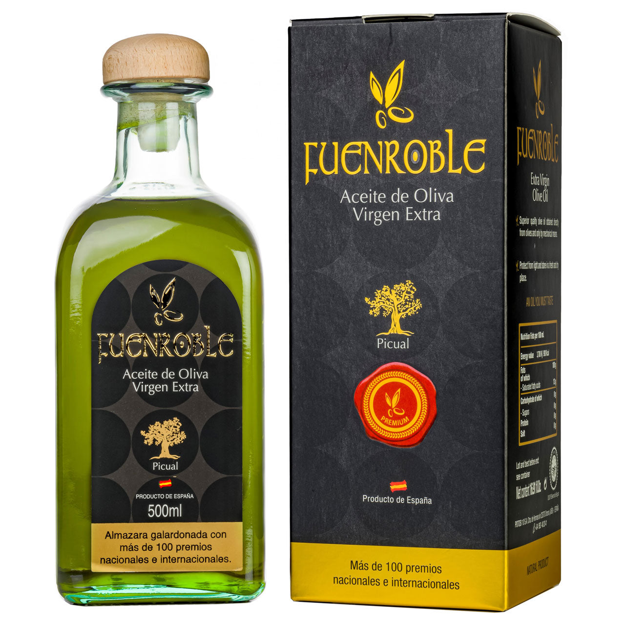 Natives Olivenöl Extra FUENROBLE | Grünes Olivenöl 100% Picual | DO Sierra de Segura