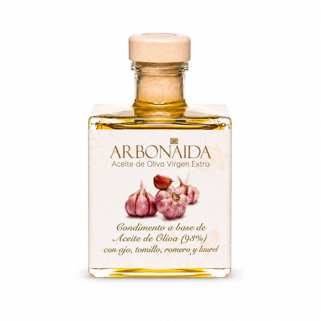 Arbonaida Mikado Esencia – Olivenöl mit Knoblauch & Rosmarin | 100 ml | Spanien