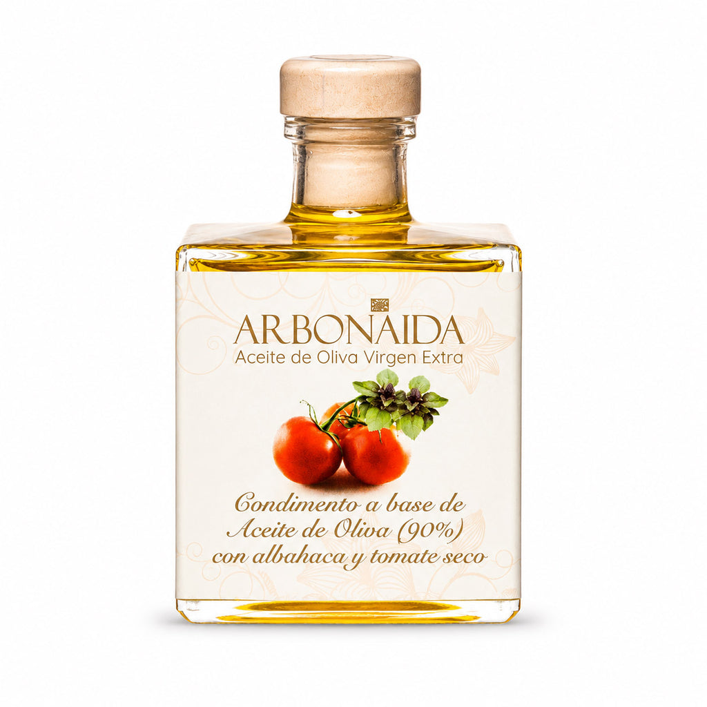 Arbonaida Mikado Esencia – Olivenöl mit Basilikum & Tomate | 100 ml | Spanien