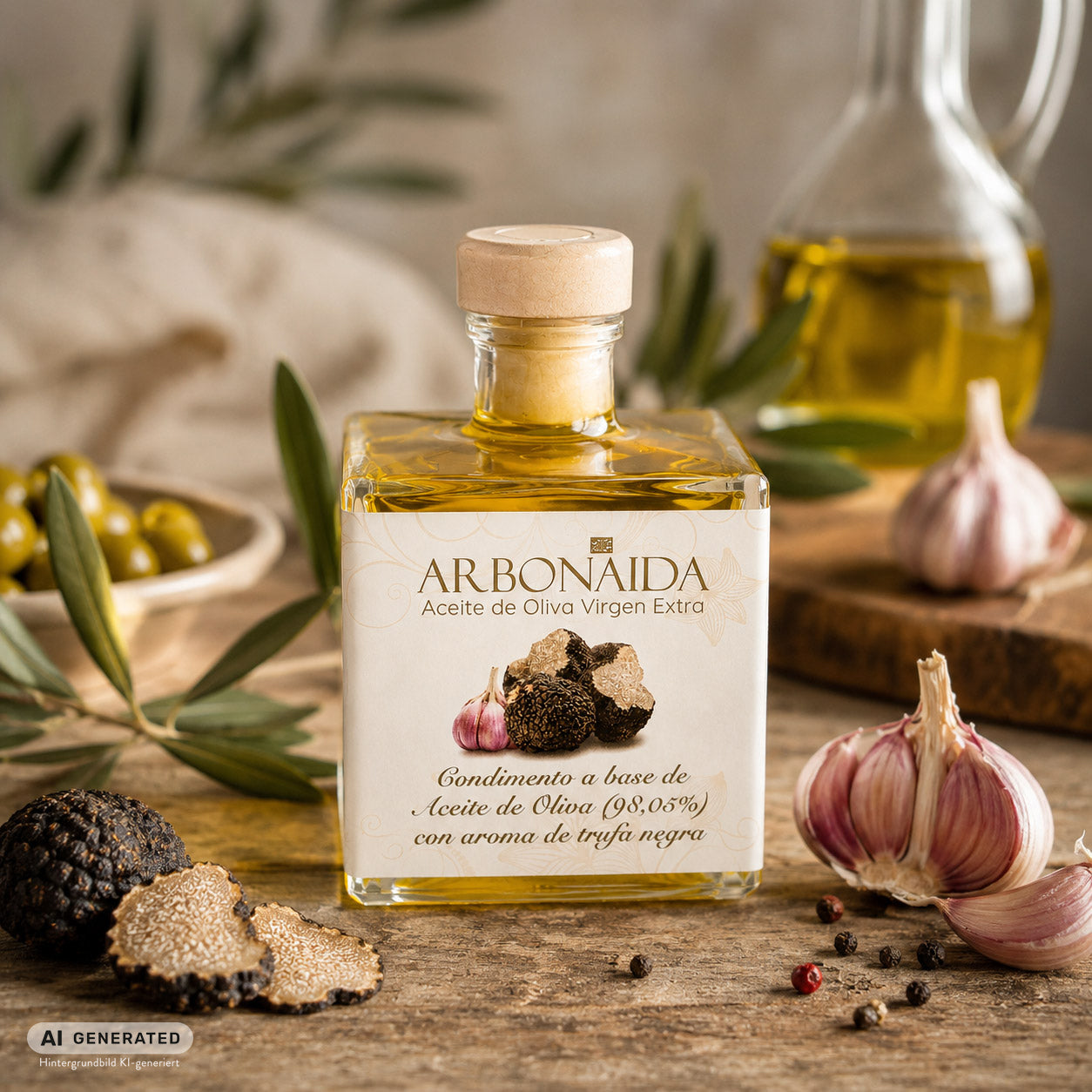 Arbonaida Mikado Esencia – Trüffelöl mit schwarzem Trüffel | 100 ml | Spanien