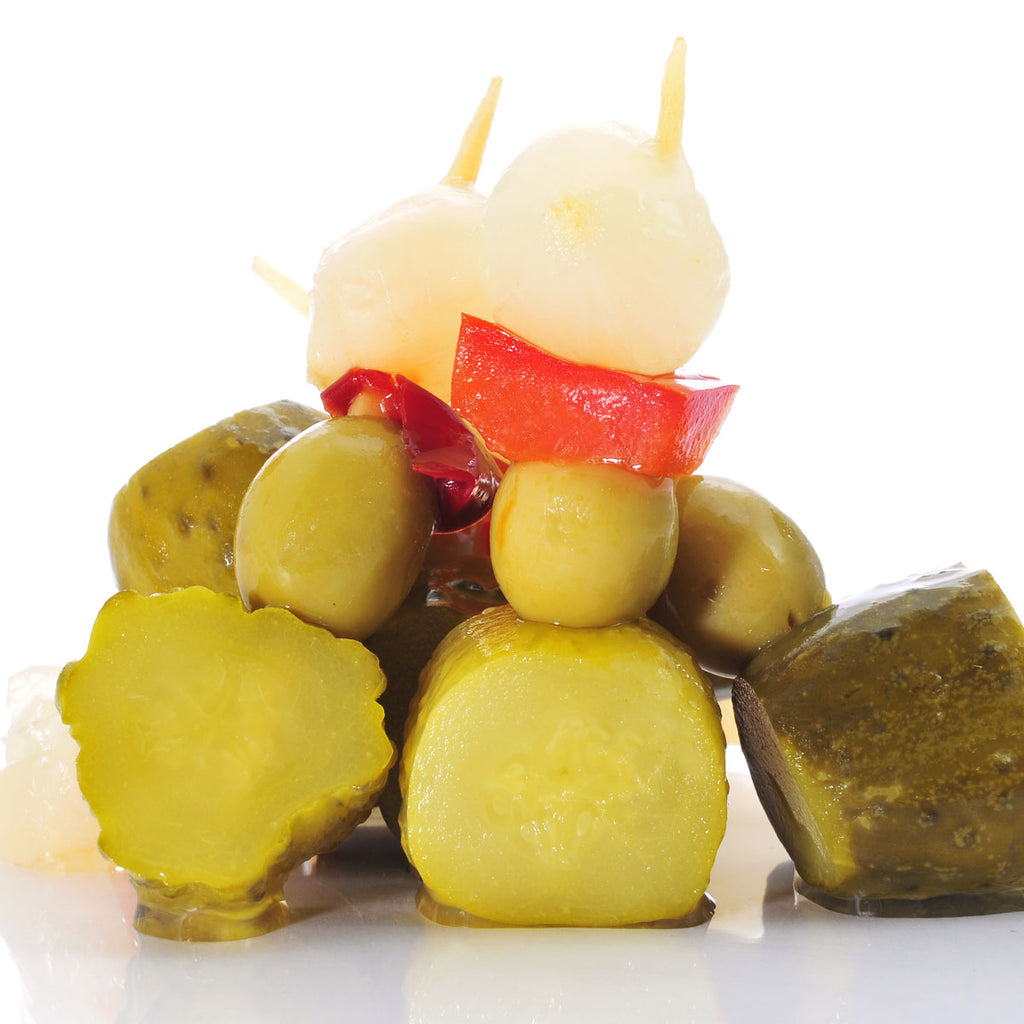 Banderillas picantes - Pikante Gewürzspieße mit Mixed Pickles