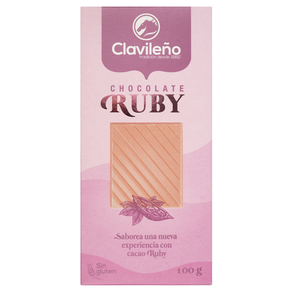 Chocolate Ruby - Rosa Schokolade Clavileño Tafel 100g