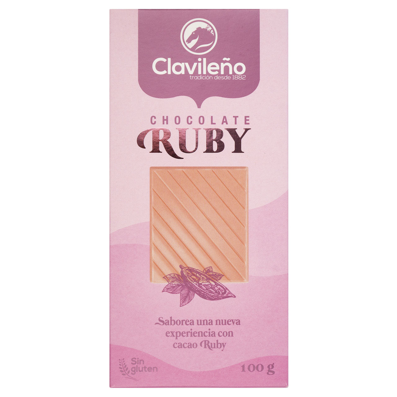 Chocolate Ruby - Rosa Schokolade Clavileño Tafel 100g