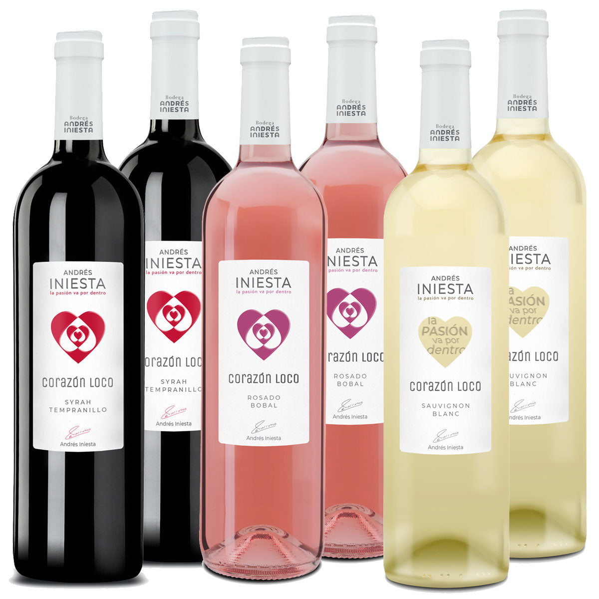 Corazon Loco Tinto, Blanco, Rosado (6 Flaschen)