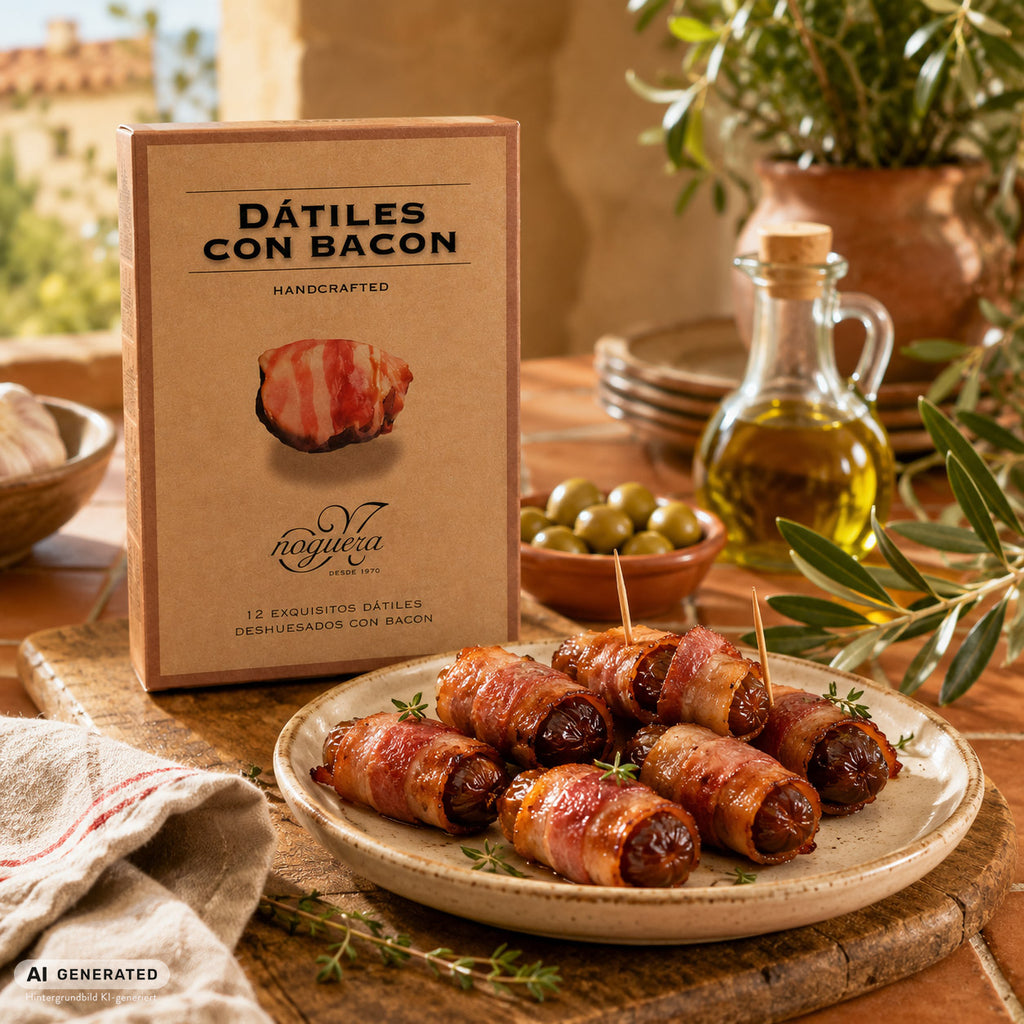 Datteln im Speckmantel - Dátiles con Bacon (150g)