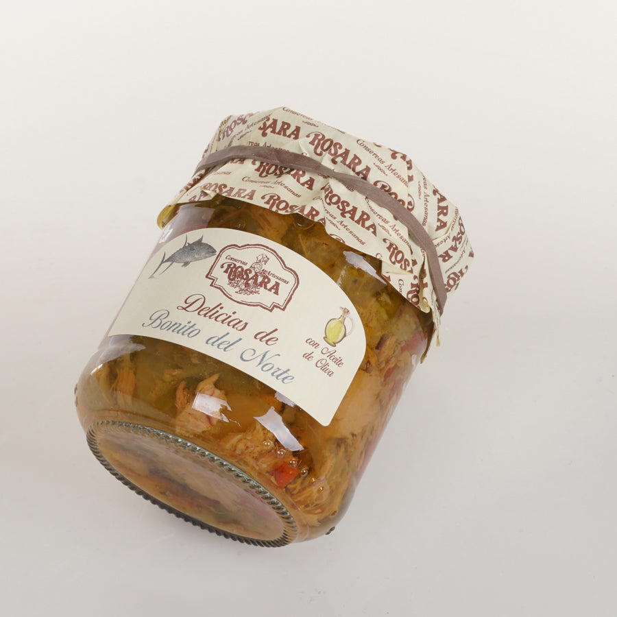 Delicias de Bonito – Weißer Thunfisch mit Gemüse in Olivenöl