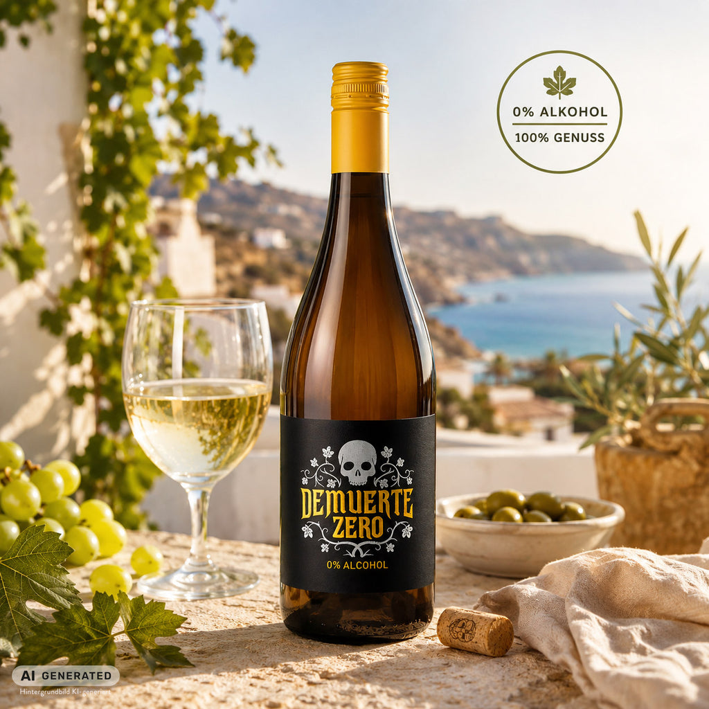 Demuerte Zero – Alkoholfreier Weißwein | 0 % vol. | 750 ml | Spanien, Yecla