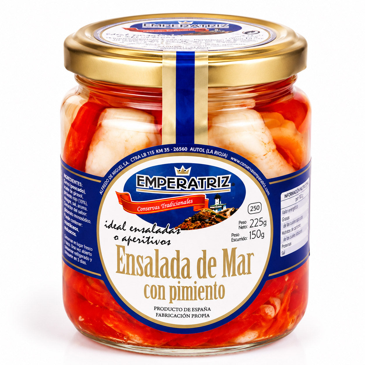 Mediterraner Meeresfrüchte-Salat aus Surimi