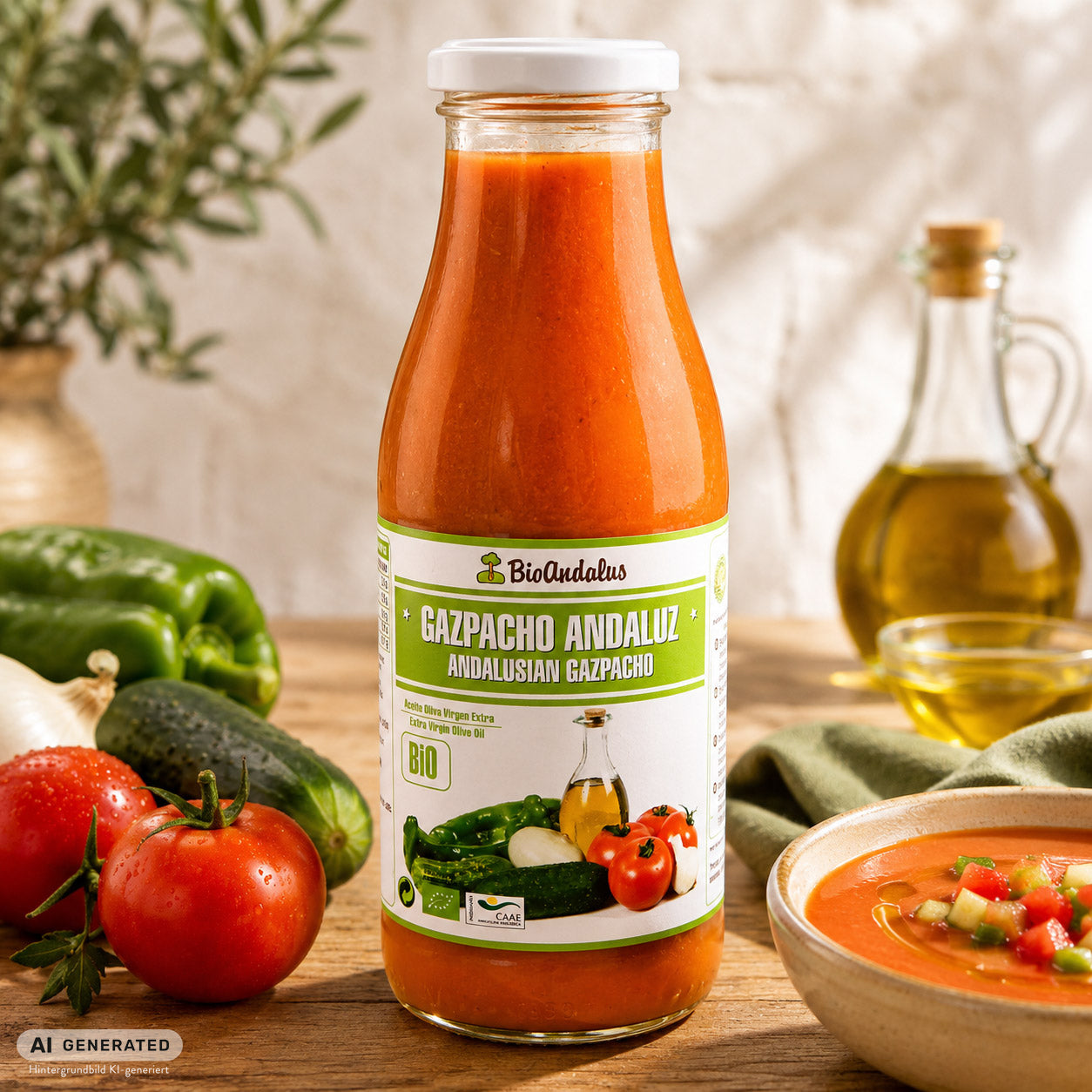 Gazpacho Andaluz - Spanische Gemüsesuppe