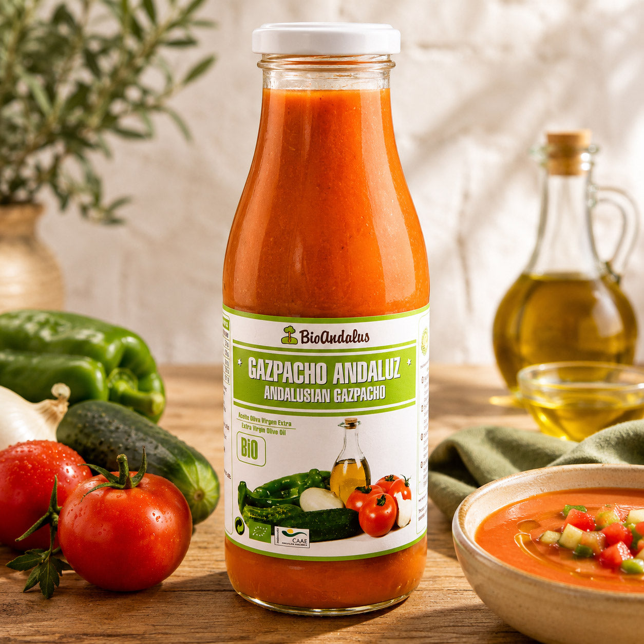 Gazpacho Andaluz - Spanische Gemüsesuppe