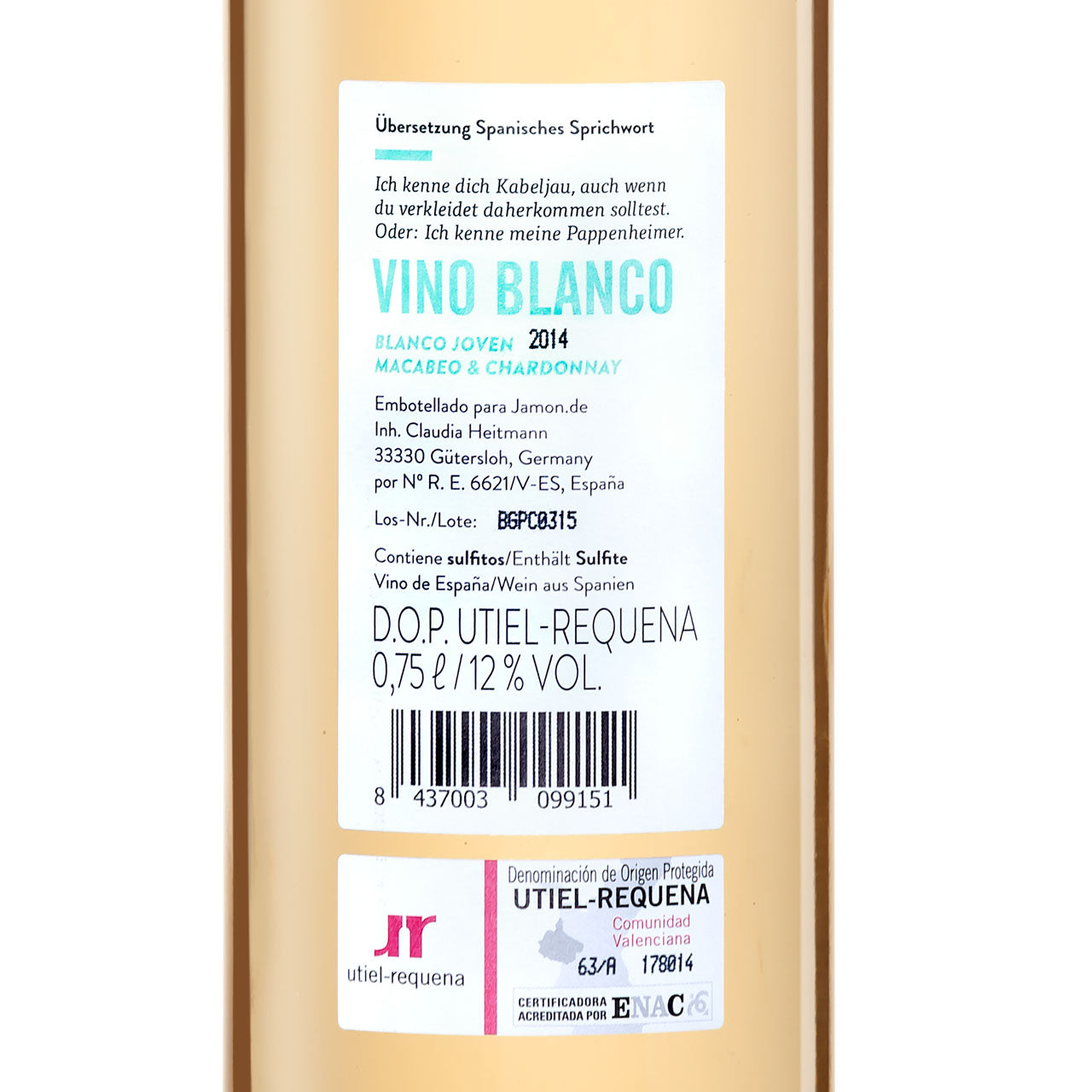Hauswein Nr. 2 - Vino Blanco (1 Flasche)