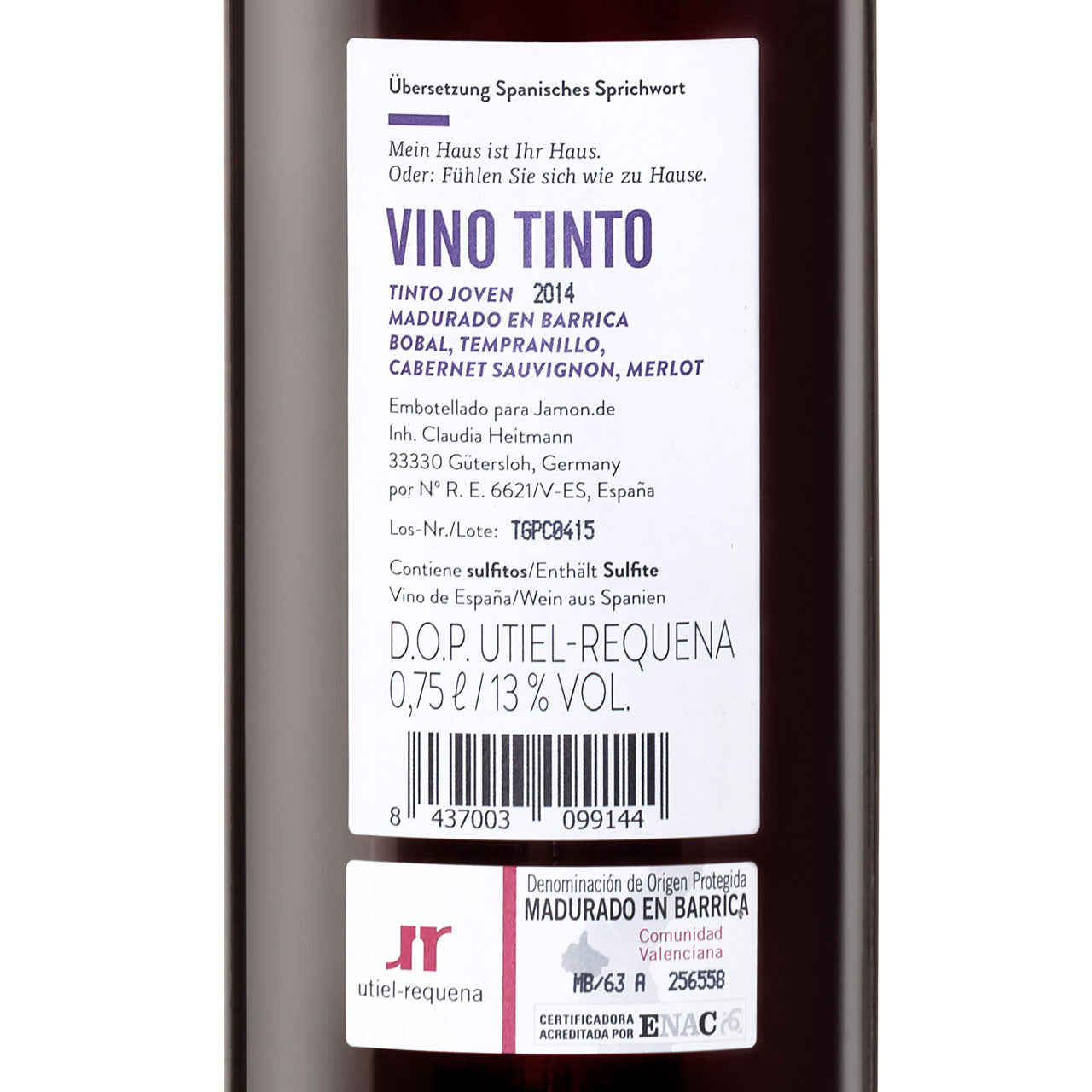 Hauswein Nr. 1 - Vino Tinto (1 Flasche)