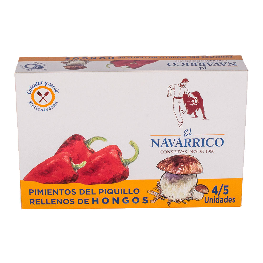 Pimientos rellenos de hongos - Mit Pilzen gefüllte Paprikaschoten