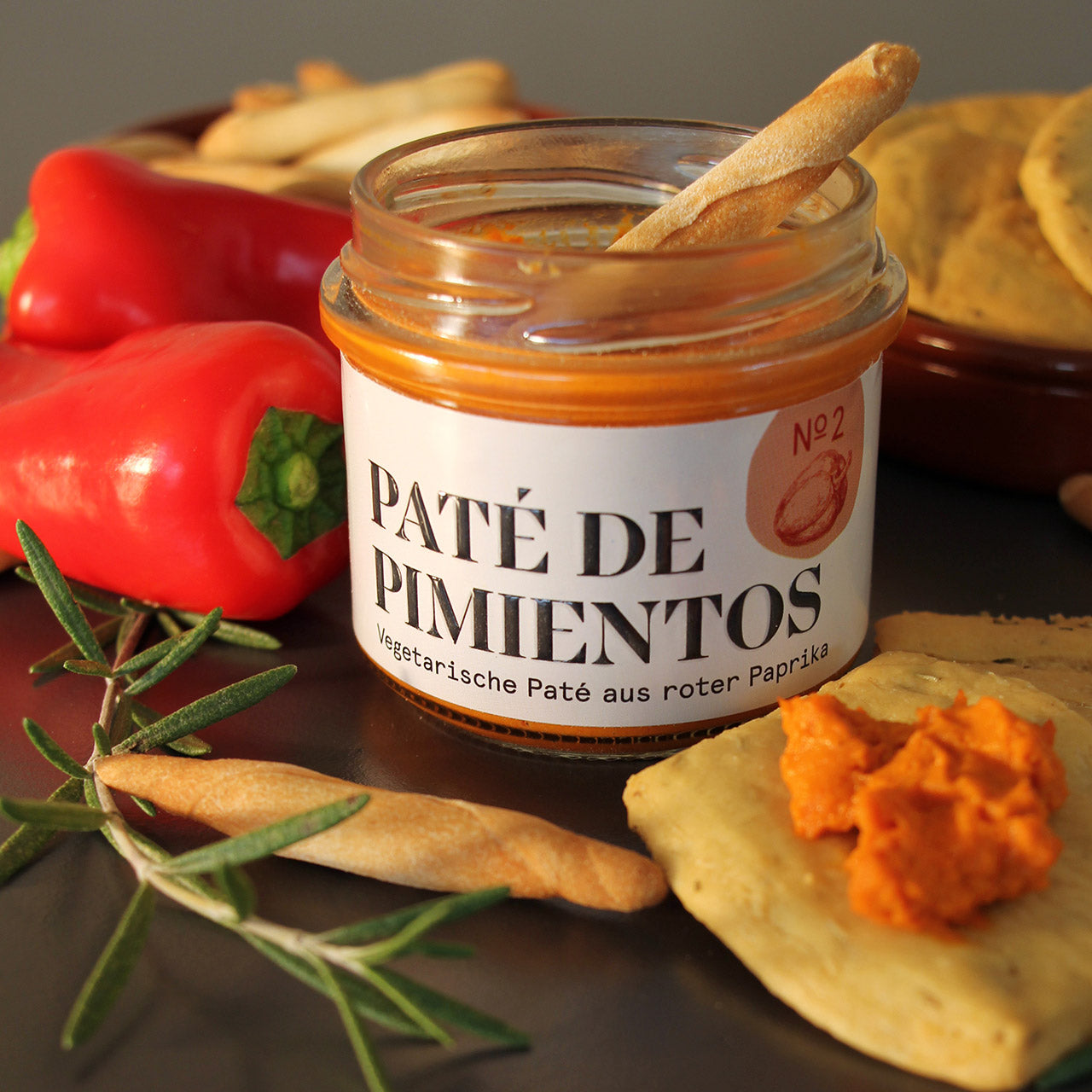 Paté de Pimientos del Piquillo - Vegetarische Paté aus roter Paprika