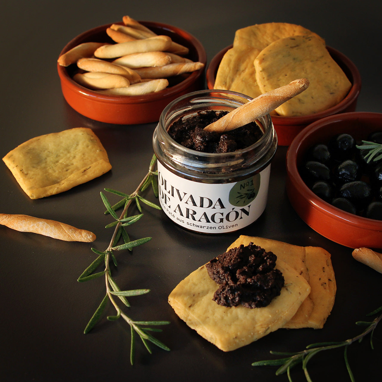 Olivada de Aragón - Feine Paté aus schwarzen Oliven