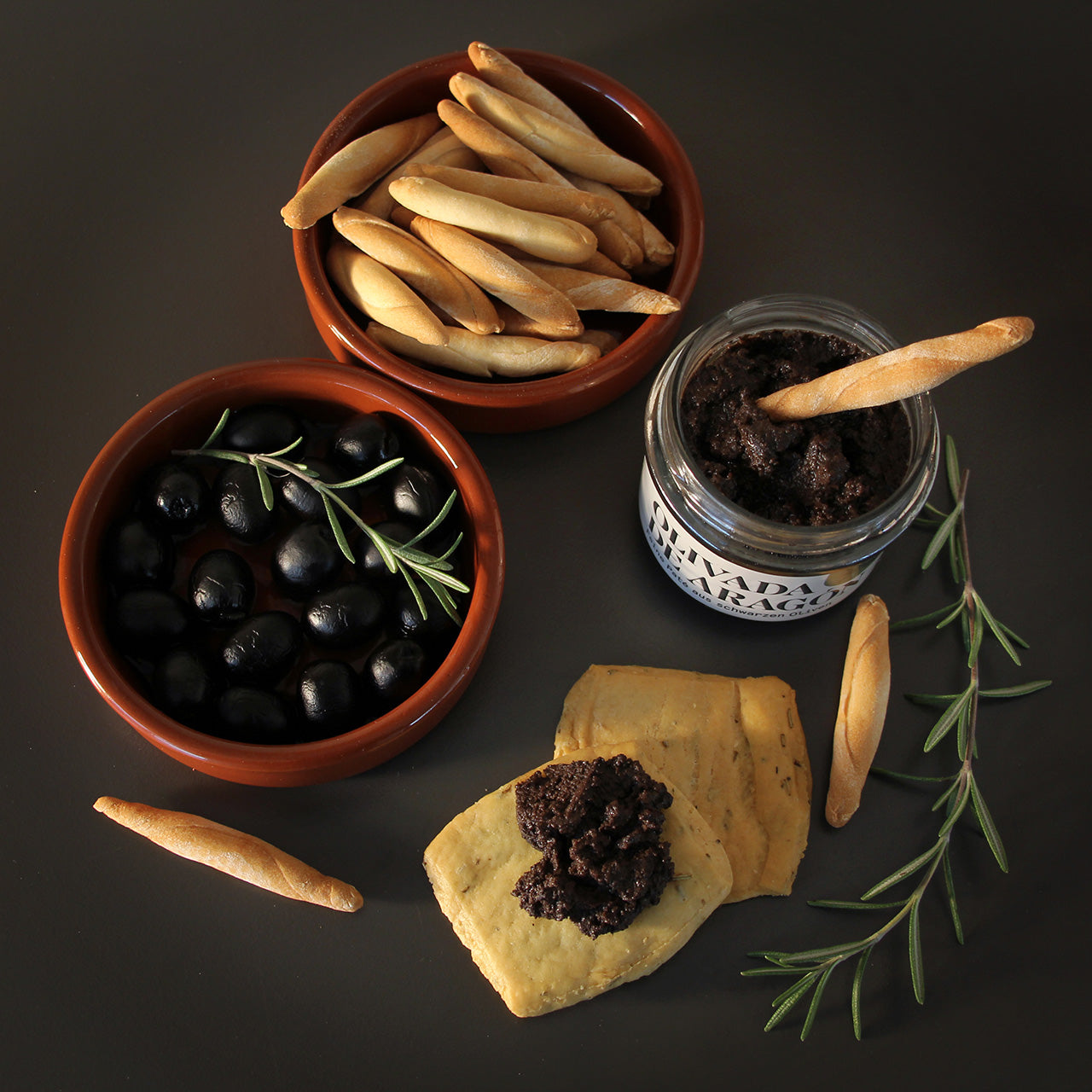 Olivada de Aragón - Feine Paté aus schwarzen Oliven