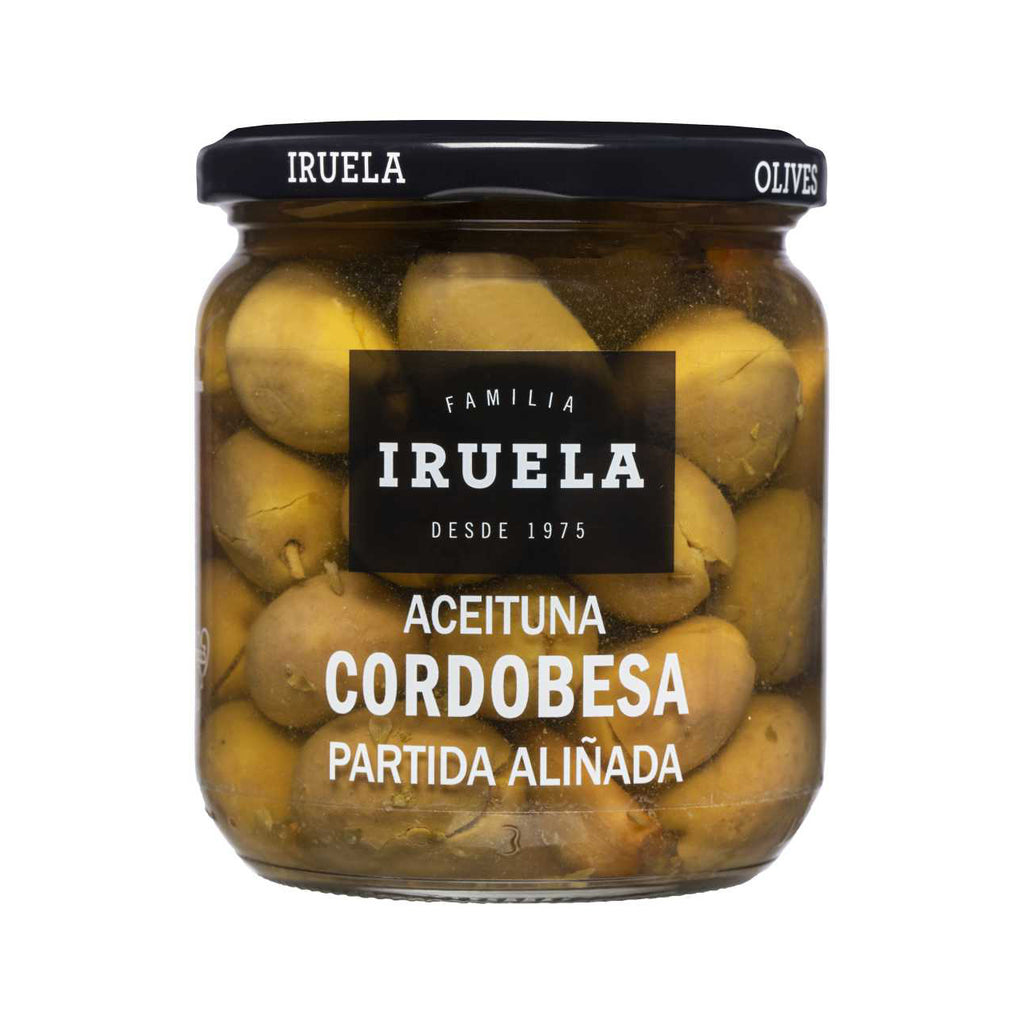 Aceituna Cordobesa Aliñada - Gestampfte grüne Oliven in würziger Lake