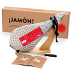 JAMON-BOX NR. 1 - Serrano-Schinken 4,5kg im Geschenkkarton mit Zubehör