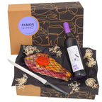 JAMON & VINO - Delikatessen-Präsent mit Rotwein & Serrano-Schinken