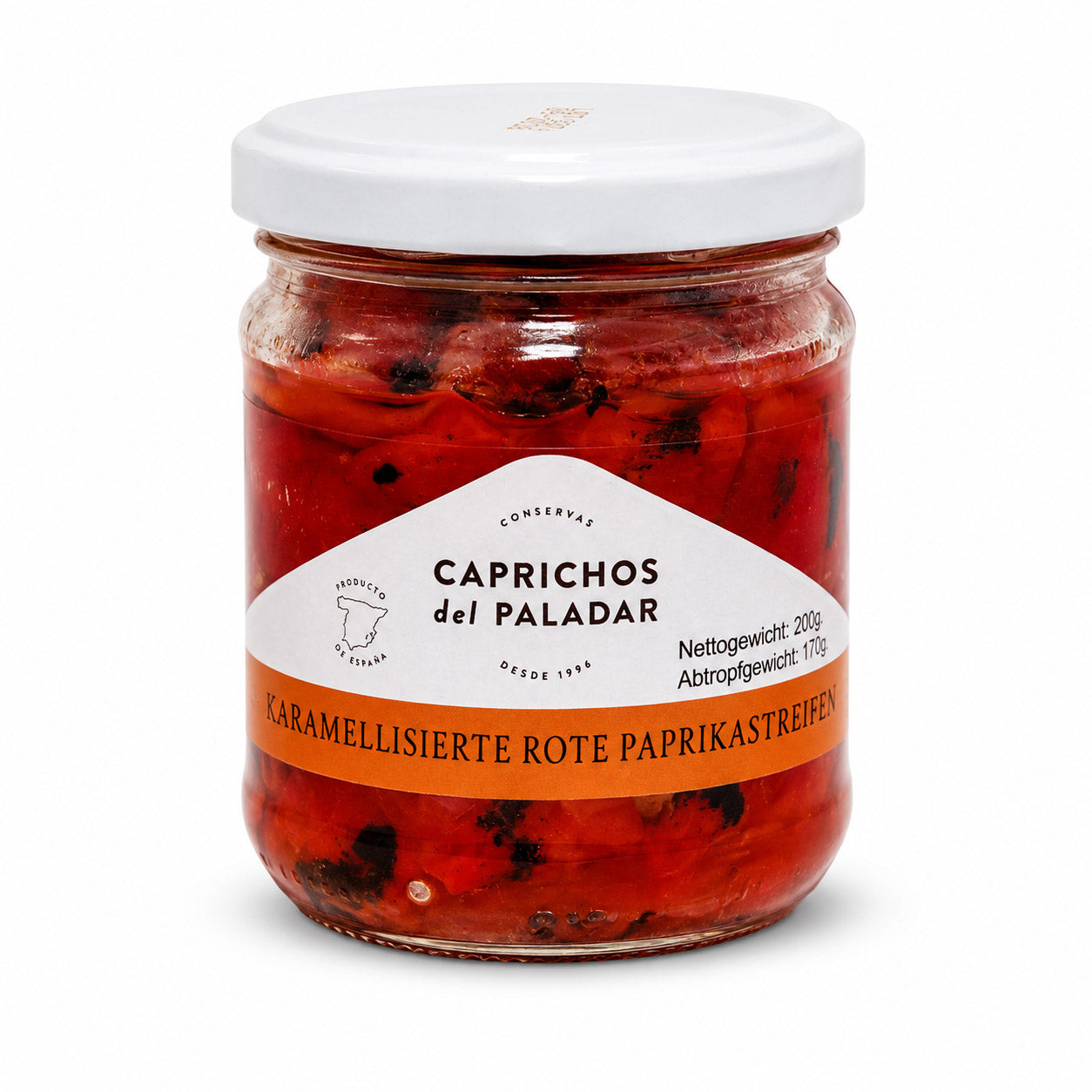 Pimientos caramelizados - Karamellisierte Rote Paprikastreifen