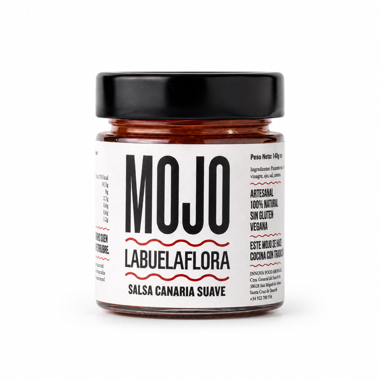 Labuelaflora Mojo Rojo - Kanarische Paprikasauce 140 g aus Teneriffa, Spanien