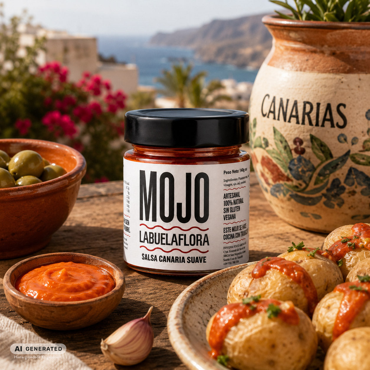 Labuelaflora Mojo Rojo - Kanarische Paprikasauce 140 g aus Teneriffa, Spanien