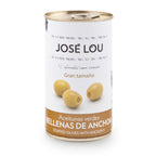 Grüne Oliven mit Sardellenfüllung - Aceitunas rellenas de anchoas
