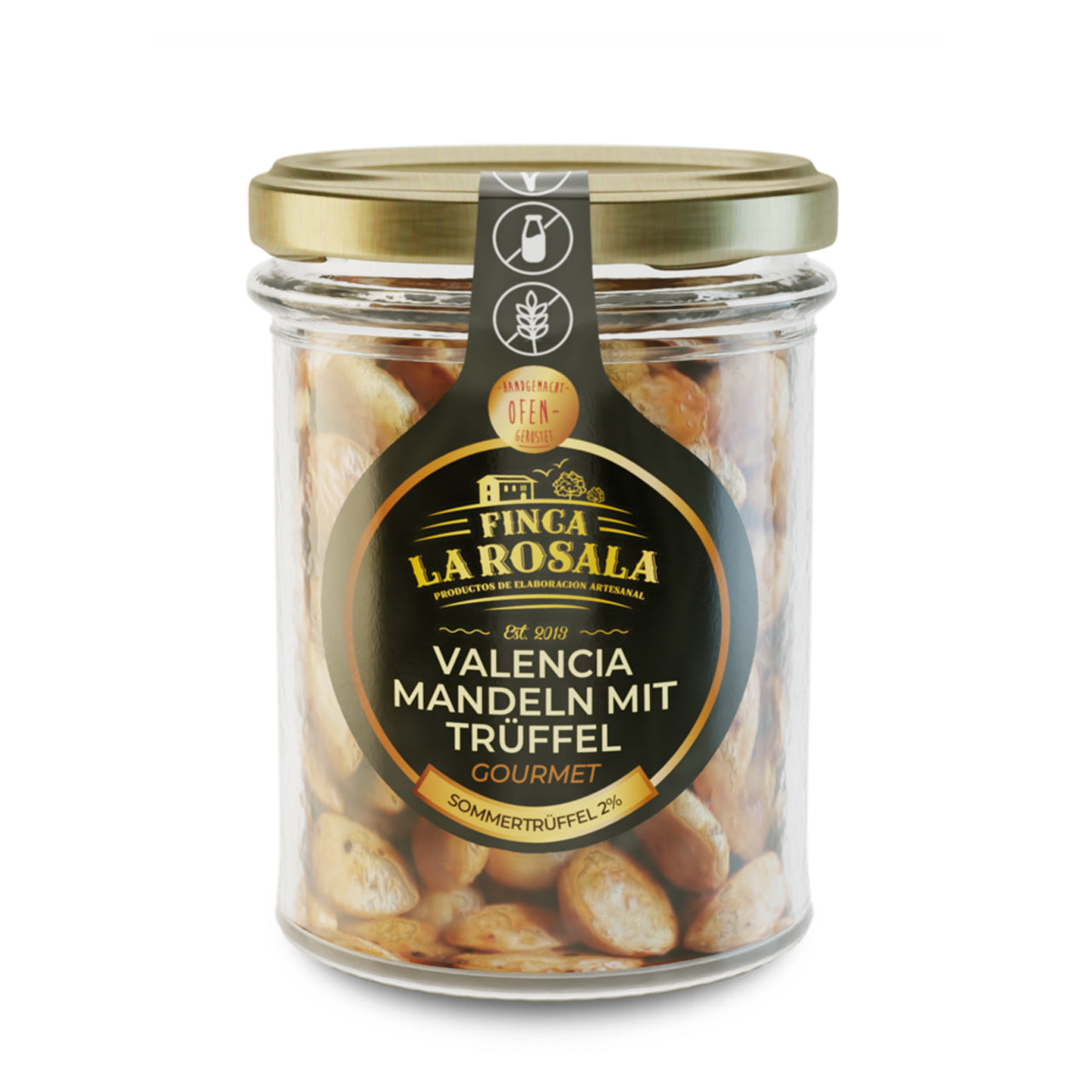 Valencia-Mandeln im Ofen geröstet - Mit Sommer-Trüffel