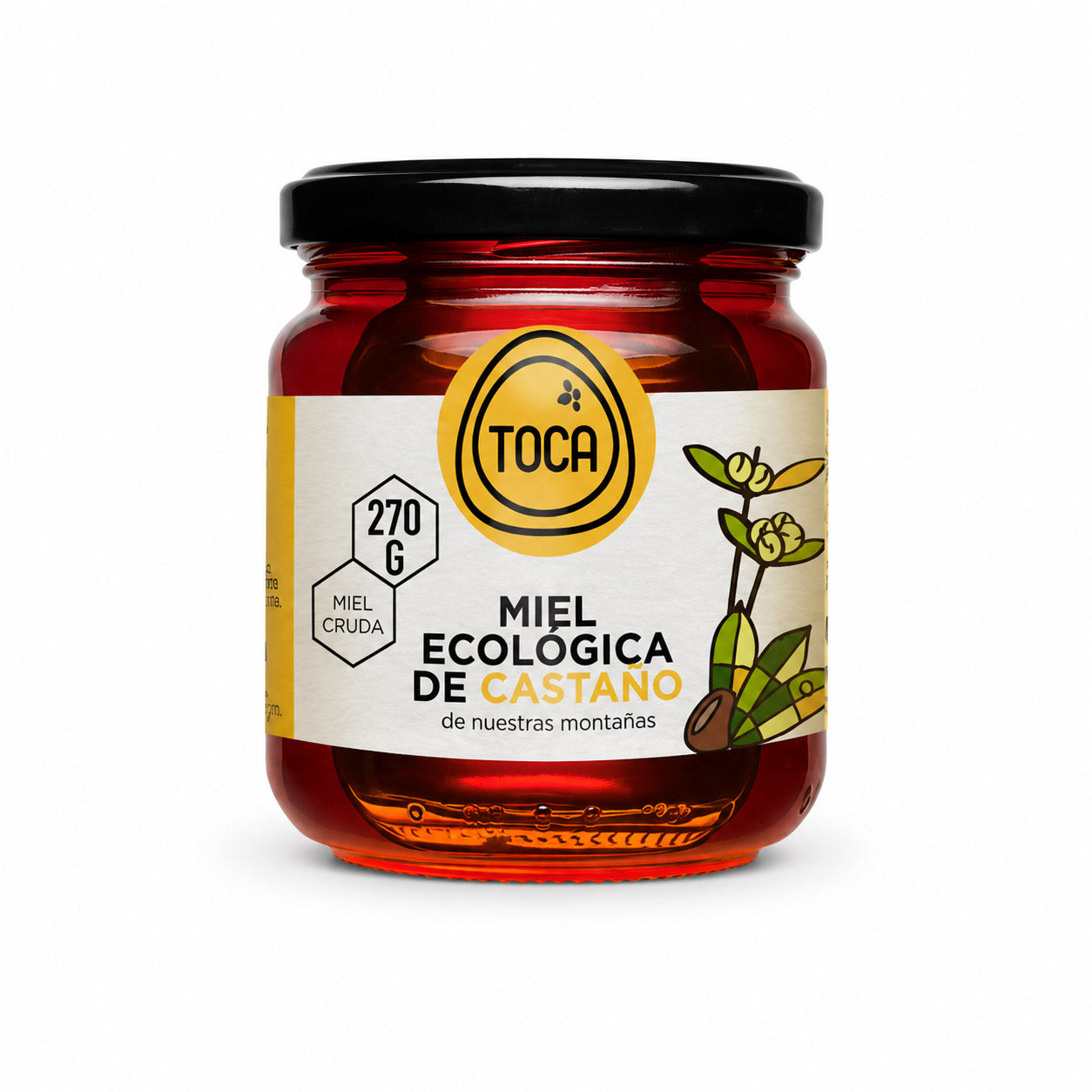TOCA –  Miel de Castaño, Kastanienhonig, roh | 270 g | Spanien, Galicien