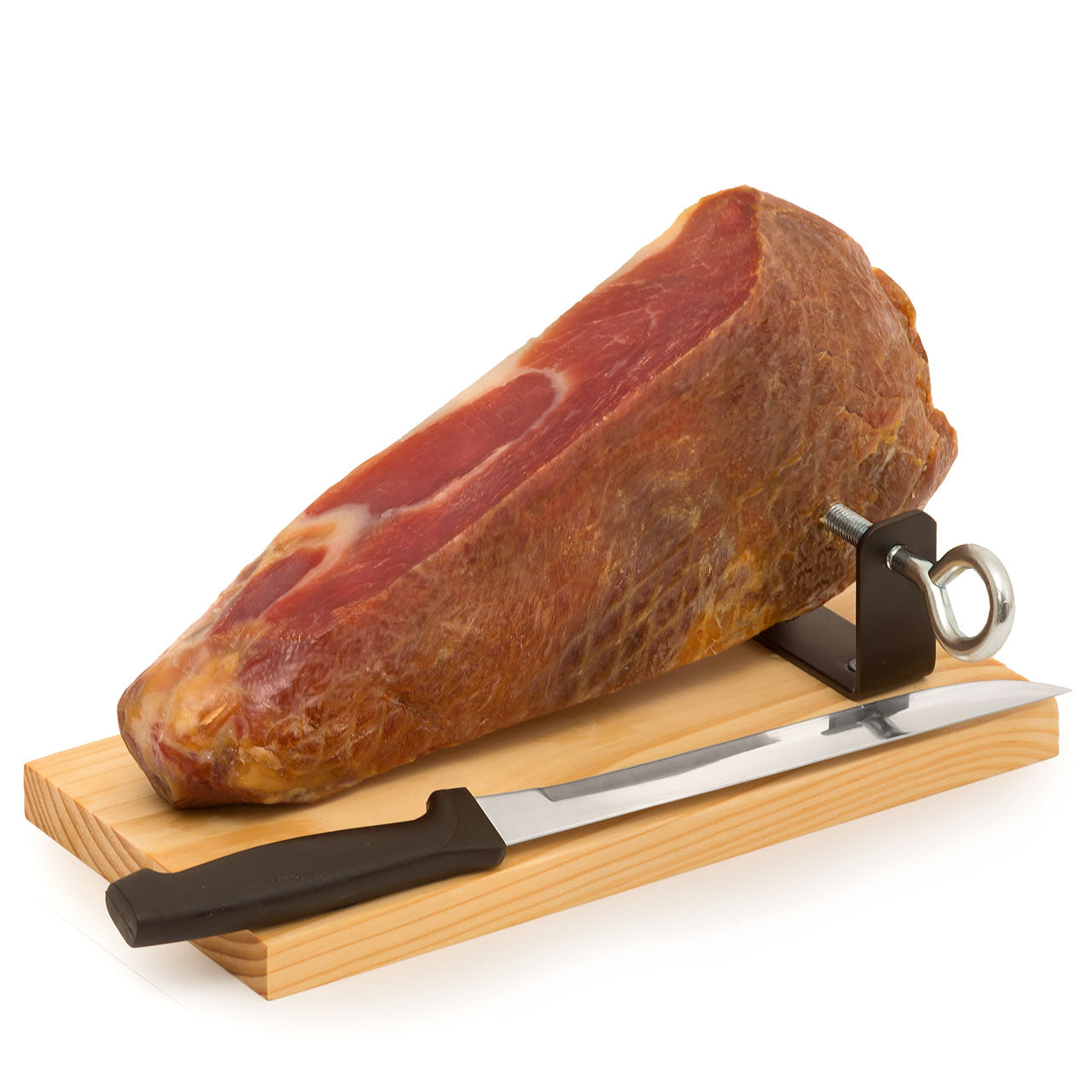 MINI-JAMON SERRANO | Im Geschenkkarton | Mit Holzbrett und Schinkenmesser