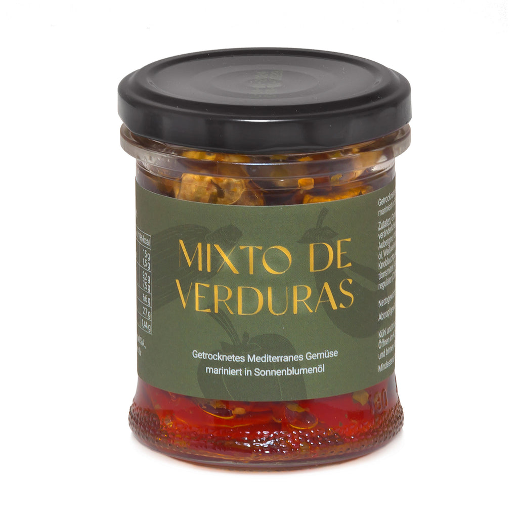 Mixto de Verduras - Mediterranes Antipasti-Gemüse mariniert in Sonnenblumenöl