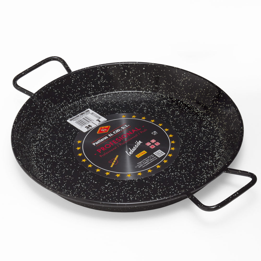 Paella-Pfanne emailliert 34cm für Induktion | Spanien Shop Paella-Pfanne emailliert 34cm für Induktion | Spanien Shop