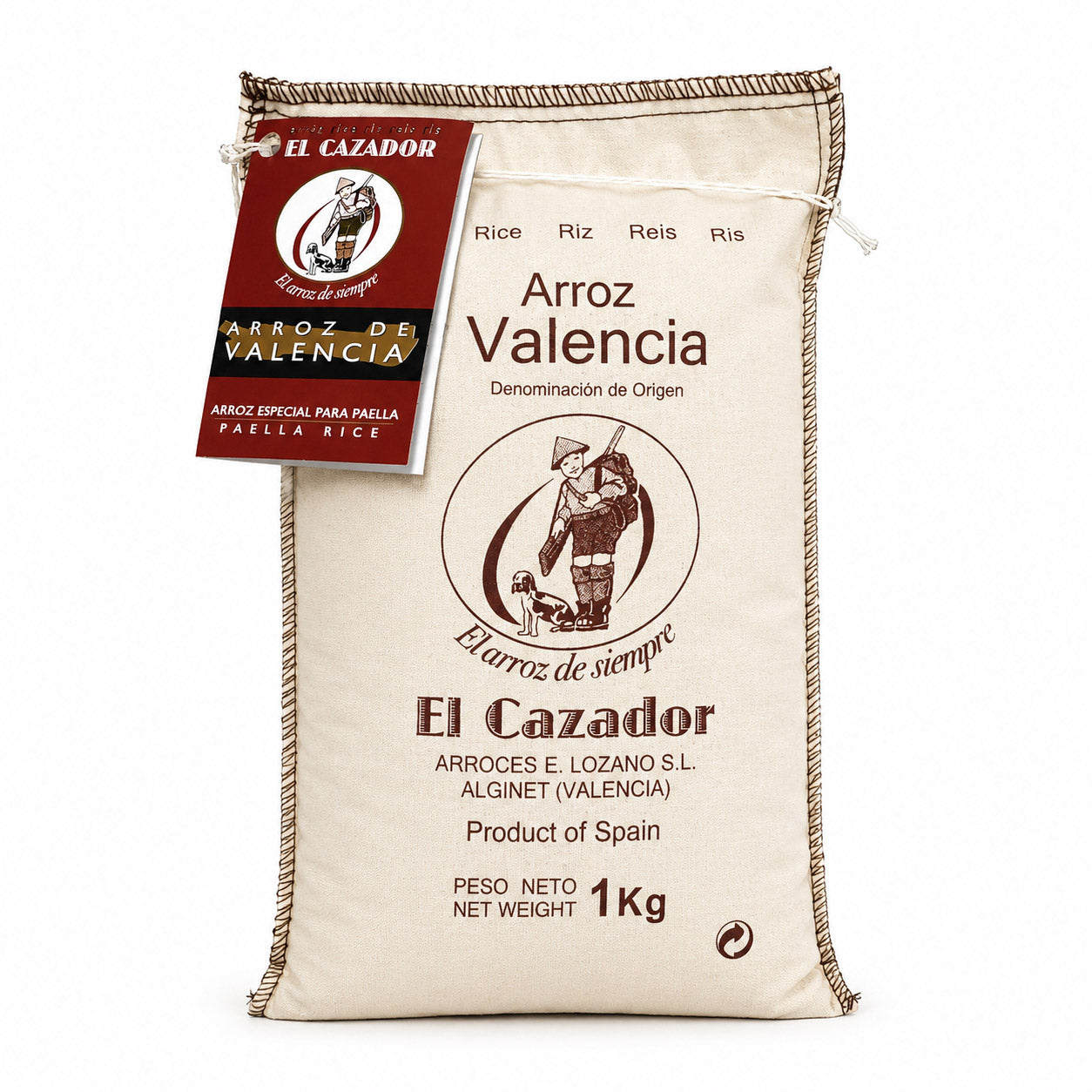 Paella-Reis Extra D.O. Valencia - Im traditionellen Stoffbeutel 1kg