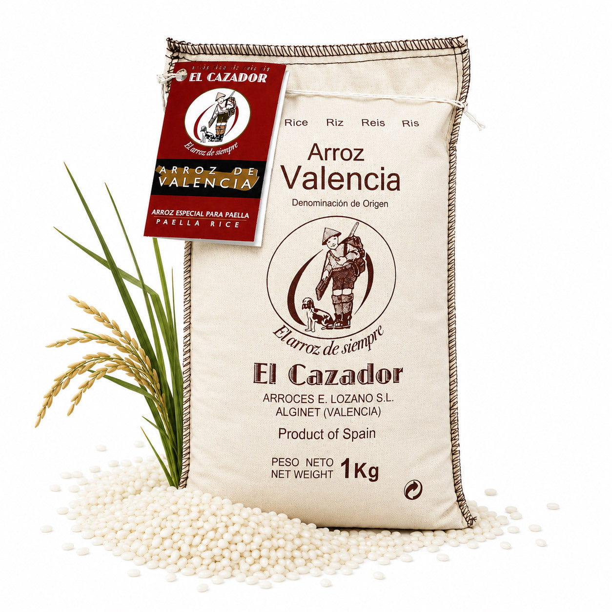 Paella-Reis Extra D.O. Valencia - Im traditionellen Stoffbeutel 1kg