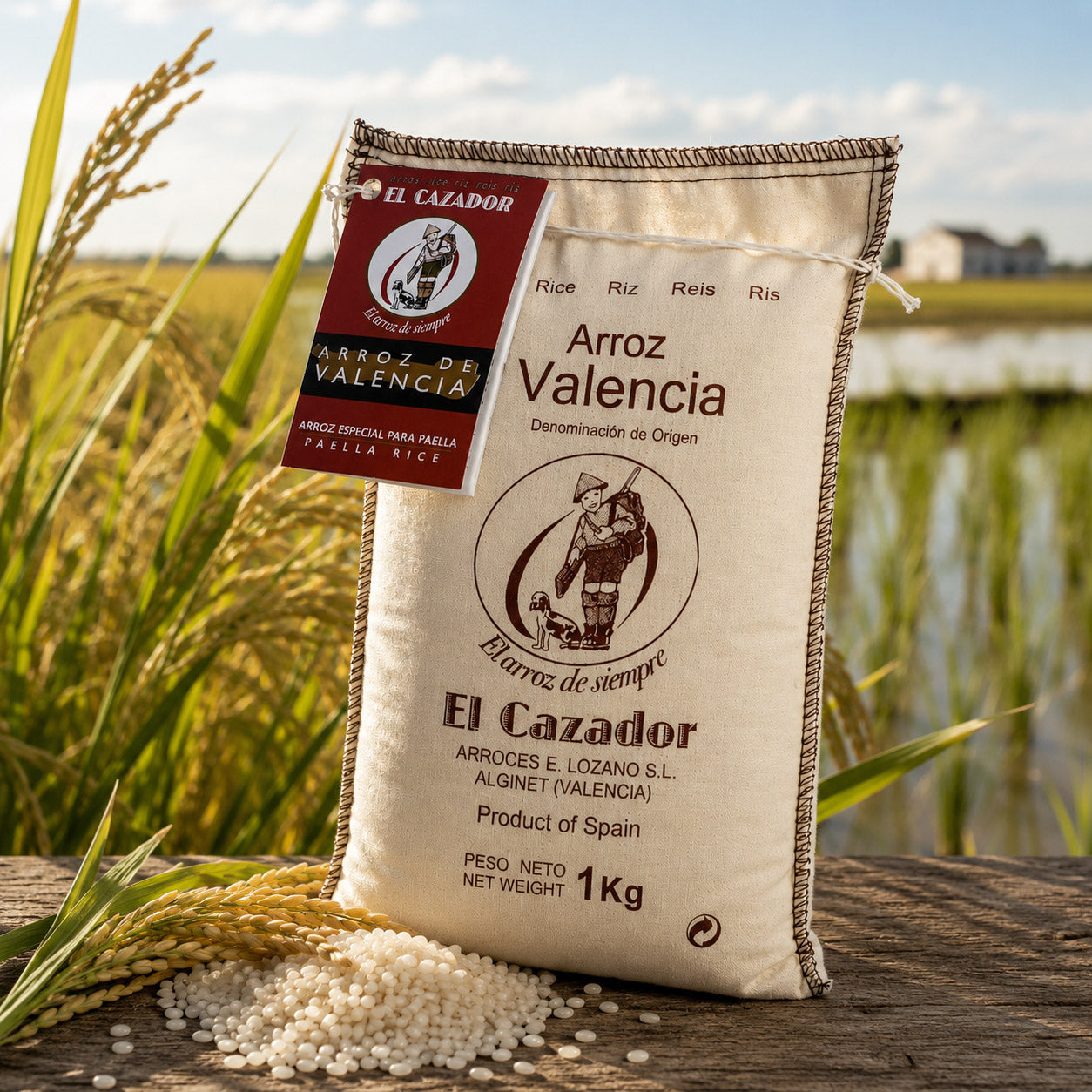 Paella-Reis Extra D.O. Valencia - Im traditionellen Stoffbeutel 1kg