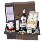 PASTA & VINO - Geschenk-Box mit Nudeln, Sugo, Meersalz & Rotwein