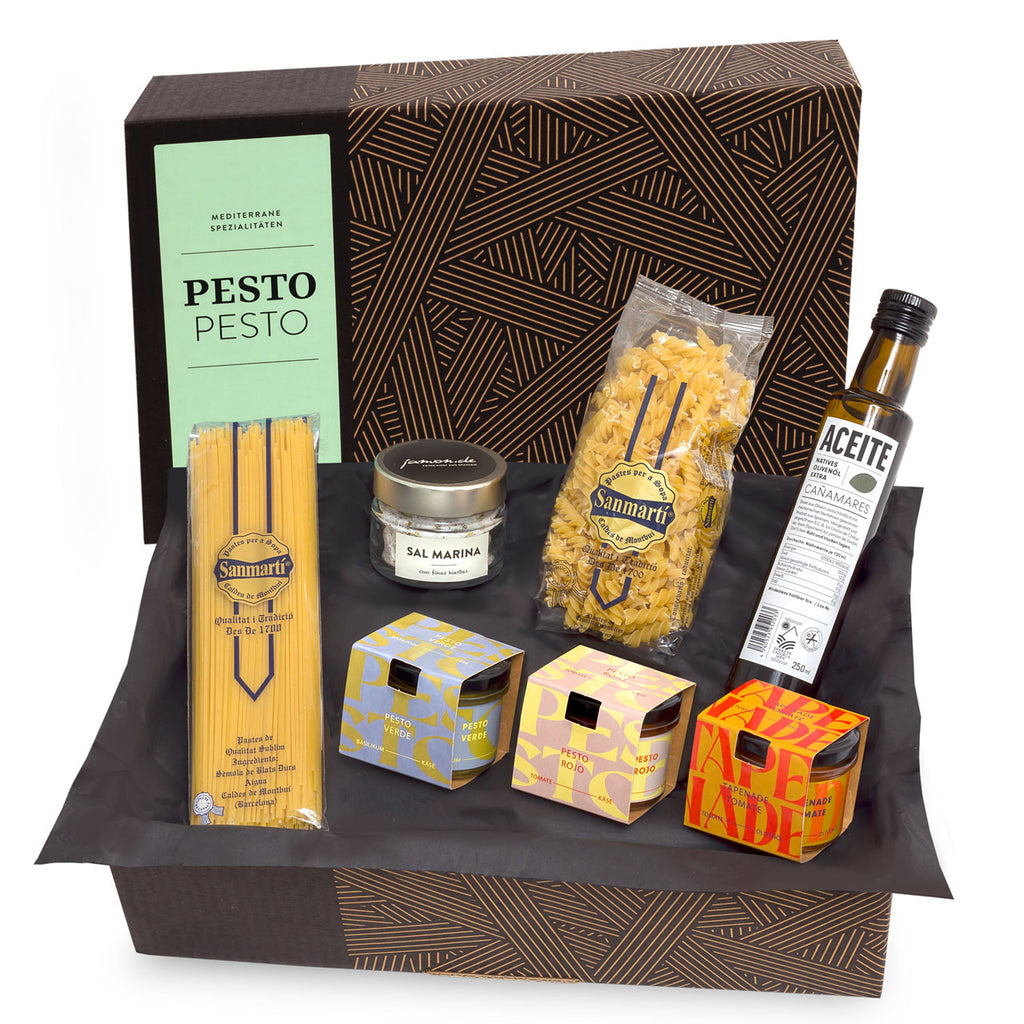 PESTO PESTO - Schlemmerbox mit Pasta, Pesto, Olivenöl und Meersalz