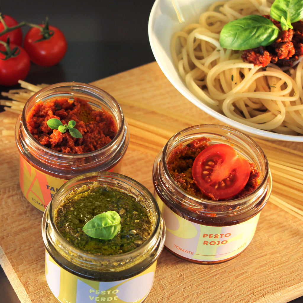 PESTO PESTO - Schlemmerbox mit Pasta, Pesto, Olivenöl und Meersalz