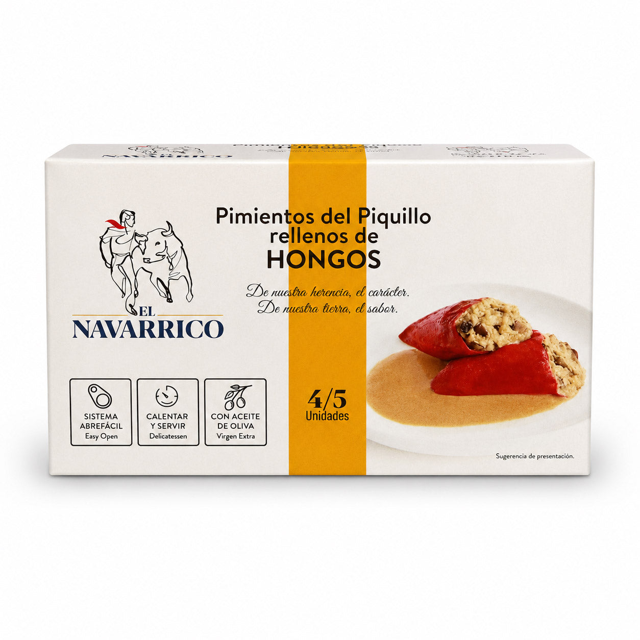 Pimientos rellenos de hongos - Mit Pilzen gefüllte Paprikaschoten