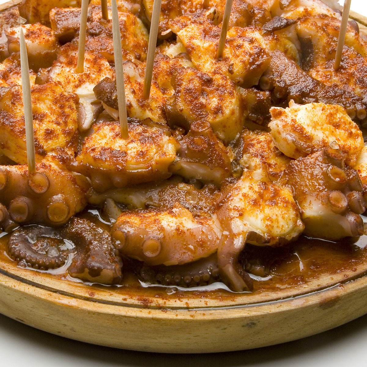 Pulpo en aceite de oliva – Oktopus-Medaillons in Olivenöl