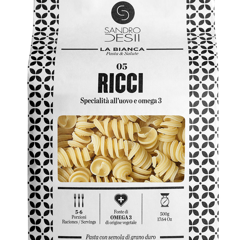 Fusilli Pasta RICCI La Bianca Sandro Desii 500g